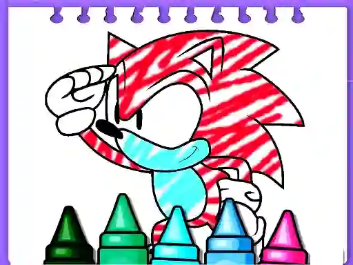Gêm Sonic Coloring Book ar-lein