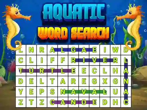 Gêm Aquatic Word Search ar-lein