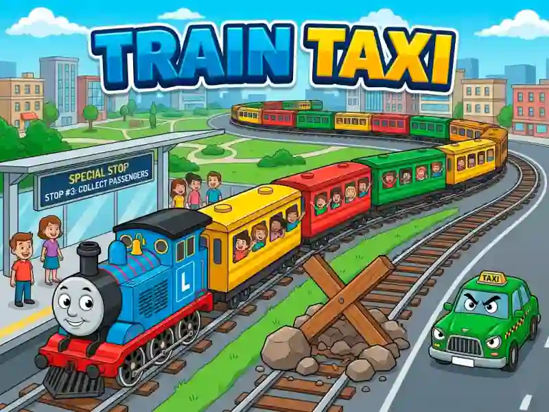 Gêm Train Taxi ar-lein