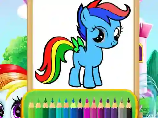Gêm Wonder Pony Coloring ar-lein