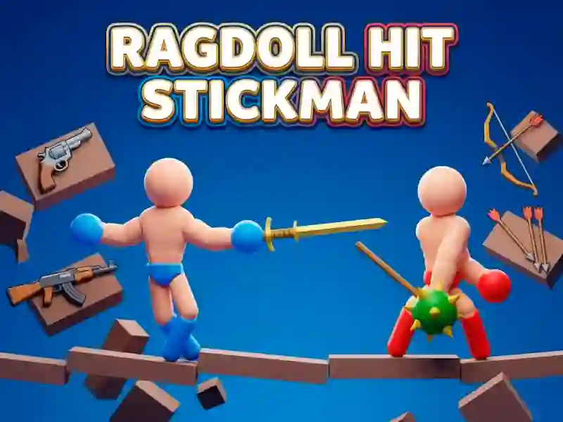 Gêm Ragdoll Hit Stickman ar-lein