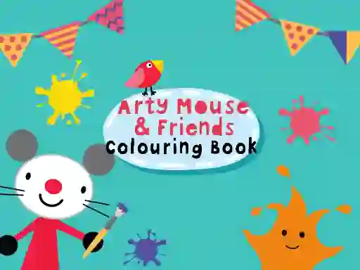 Gêm Arty Mouse & Friends Coloring Book ar-lein