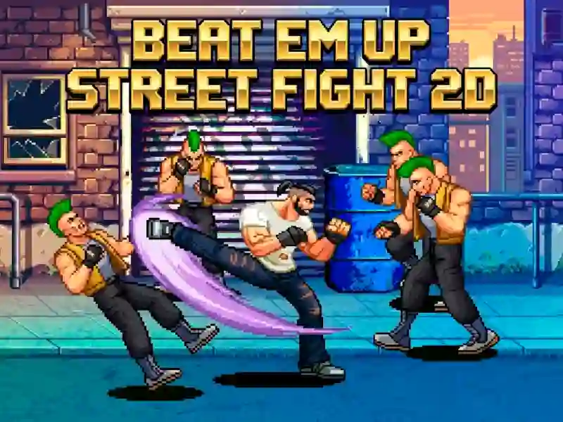 Gêm Beat Em Up Street Fight 2d ar-lein