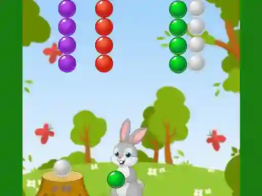 Gêm Rabbit Bubble Shooter ar-lein