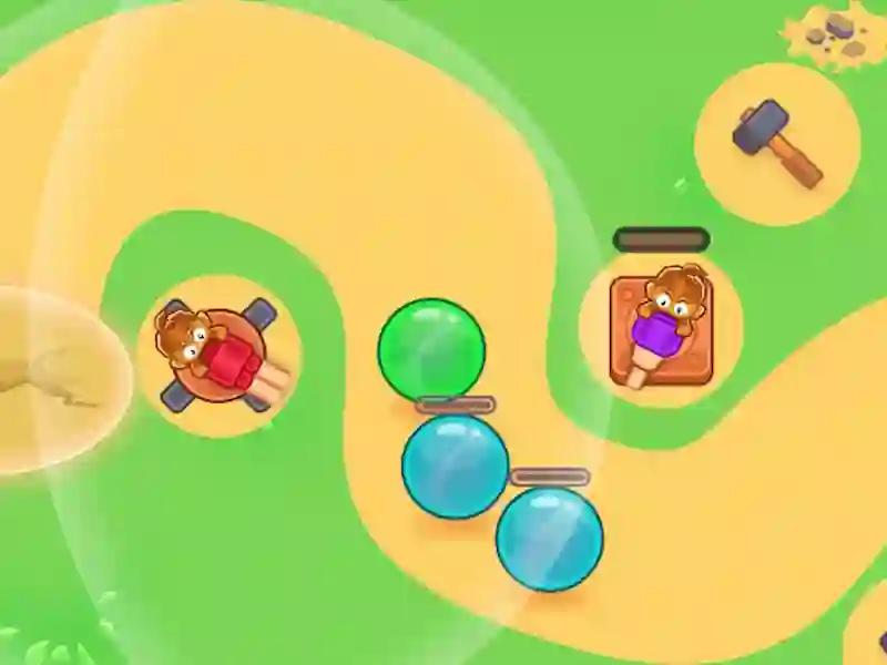 Gêm Monkey Bubble Defense ar-lein