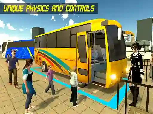 Gêm Modern Bus Parking Advance Bus ar-lein