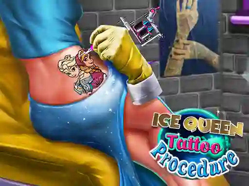 Gêm Ice Queen Tattoo Procedure ar-lein