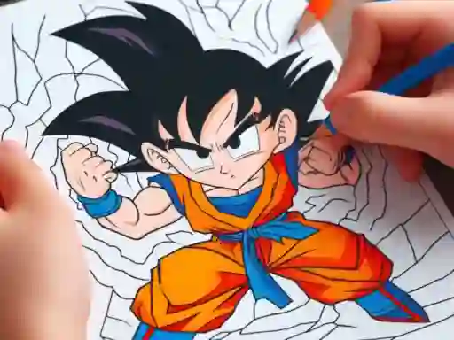 Gêm Anime Coloring Book ar-lein