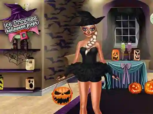 Gêm Ice Princess Halloween Preps ar-lein