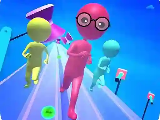 Gêm Fun Run Race 3d ar-lein