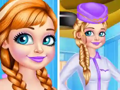 Gêm Princess Stewardess ar-lein