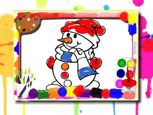 Gêm Winter Coloring Book ar-lein