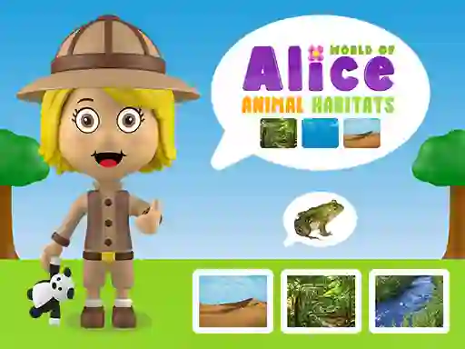 Gêm World of Alice Animal Habitats ar-lein