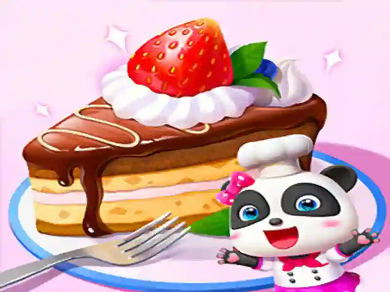 Gêm Little Panda Cake Shop ar-lein