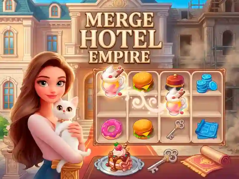 Gêm Merge Hotel Empire ar-lein