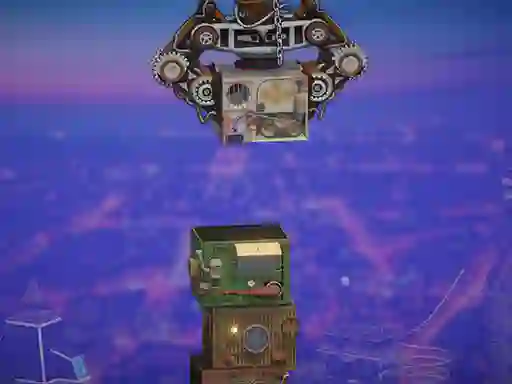 Gêm Steampunk Tower Builder ar-lein