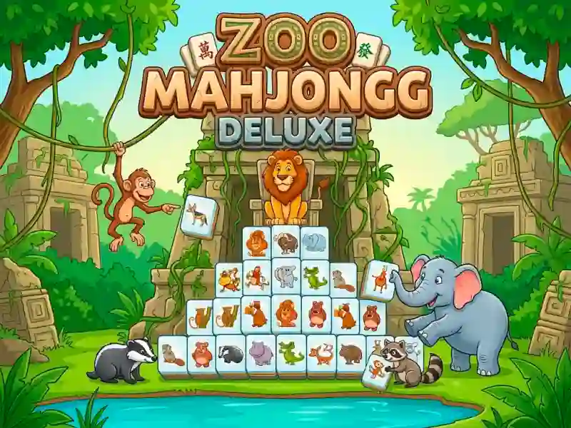 Gêm Zoo Mahjongg Deluxe ar-lein
