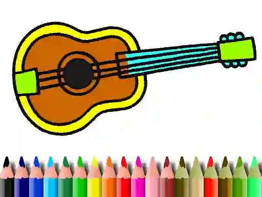 Gêm Back To School: Music Instrument Coloring Book ar-lein