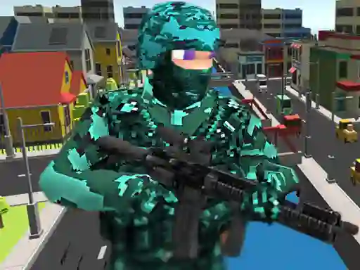 Gêm Pixel Combat Multiplayer ar-lein