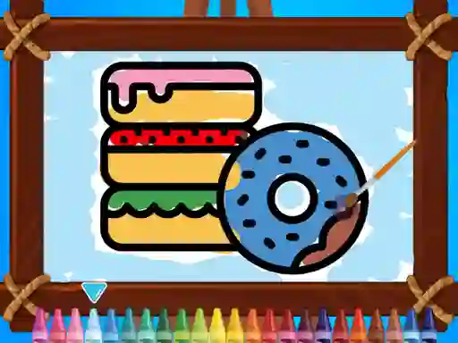 Gêm Kids Coloring Bakery ar-lein
