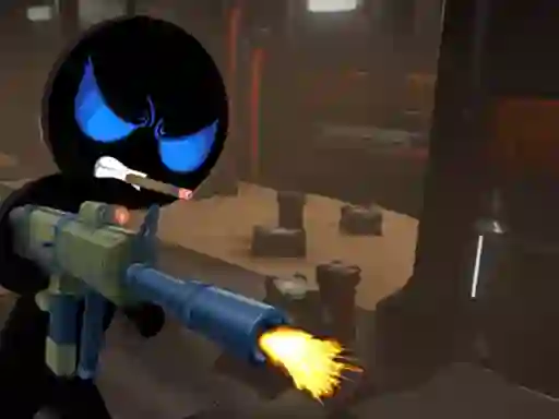 Gêm Stickman Armed Assassin Cold Space ar-lein