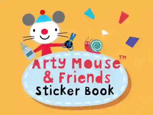 Gêm Arty Mouse & Friends Sticker Book ar-lein