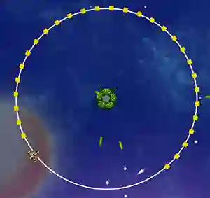 Gêm Orbit Avoider ar-lein