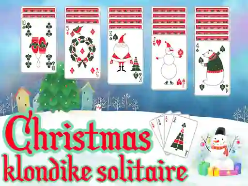 Gêm Christmas Klondike Solitaire ar-lein
