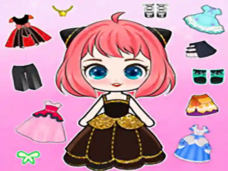 Gêm Chibi Doll Dress Up DIY ar-lein