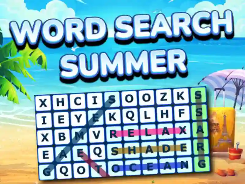 Gêm Word Search Summer ar-lein