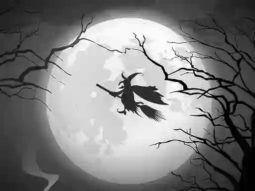 Gêm The Night Of the Witches Jigsaw ar-lein