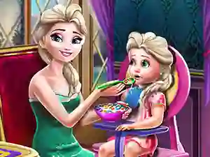 Gêm Ice Queen Toddler Feed ar-lein