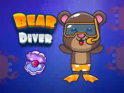 Gêm Bear Diver ar-lein