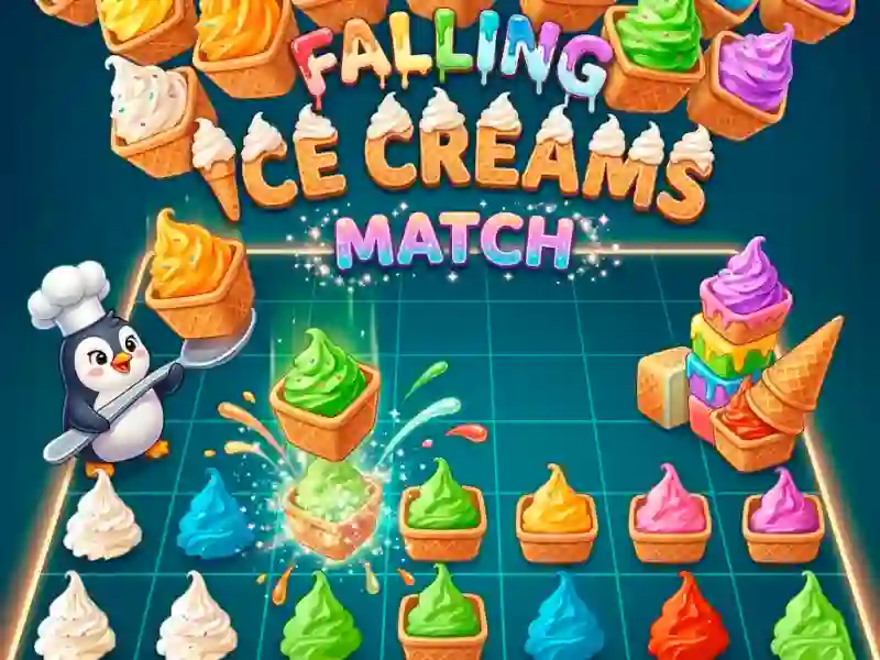 Gêm Falling Ice Creams Match ar-lein