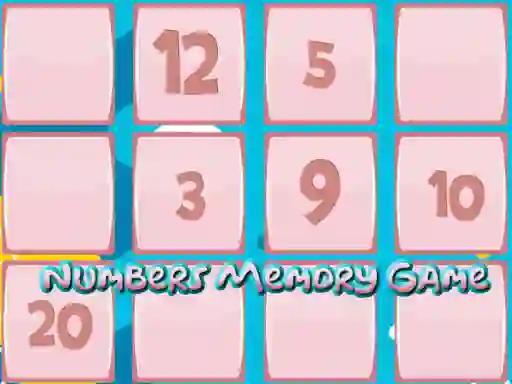 Gêm Memory Game With Numbers ar-lein