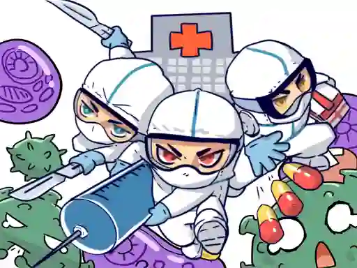 Gêm Against Coronavirus Puzzle ar-lein