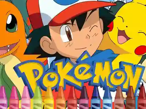 Gêm Pokemon Coloring ar-lein
