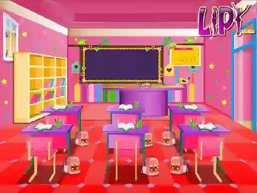 Gêm Kids Cassroom Decoration ar-lein