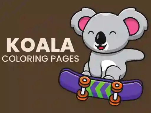 Gêm Koala Coloring Pages ar-lein