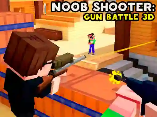 Gêm Noob Shooter: Gun Battle 3D ar-lein