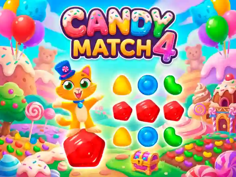 Gêm Candy Match 4 ar-lein