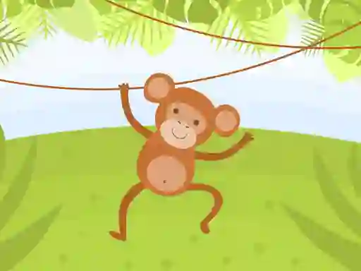 Gêm Funny Monkeys Coloring ar-lein