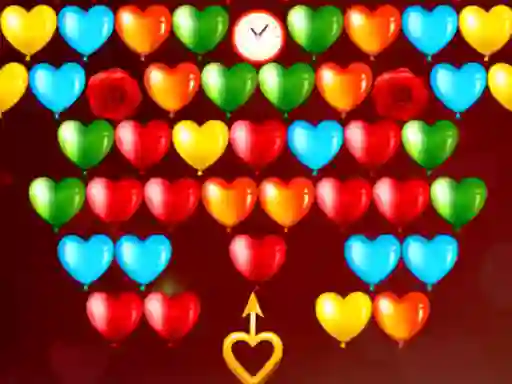 Gêm Bubble Shooter Valentines ar-lein