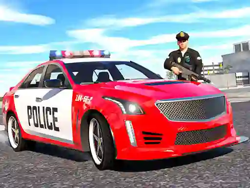 Gêm Police Car Cop Real Simulator ar-lein