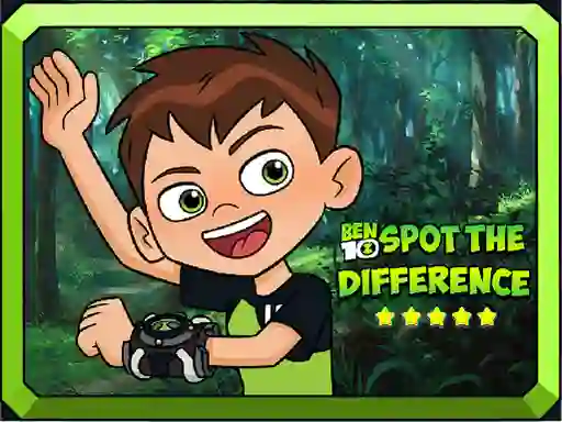 Gêm Ben 10 Spot the Difference ar-lein