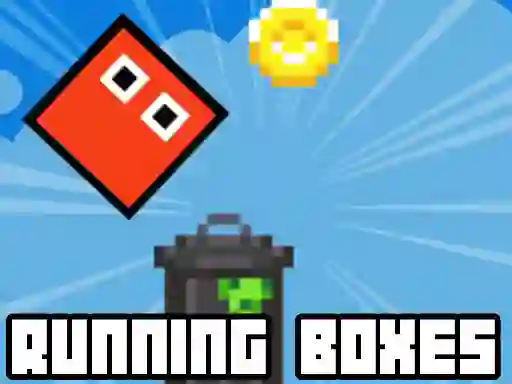Gêm Retro Running Boxes ar-lein