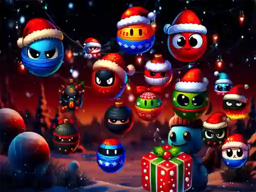 Gêm Christmas Rush : Red and Friend Balls ar-lein