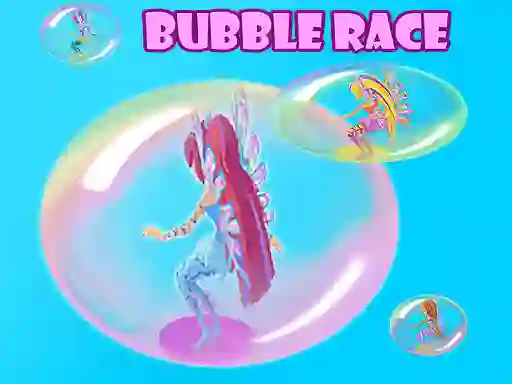 Gêm Winx Bubble Race ar-lein