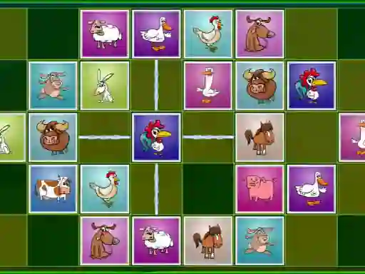 Gêm Farm animals matching puzzles ar-lein