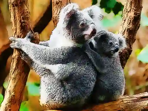Gêm Cute Baby Koala Bear ar-lein